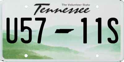 TN license plate U5711S