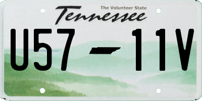 TN license plate U5711V