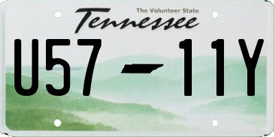 TN license plate U5711Y