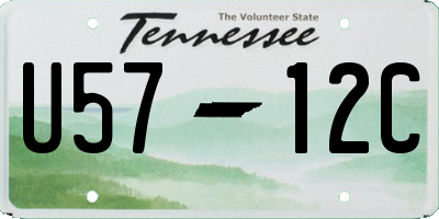TN license plate U5712C
