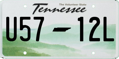TN license plate U5712L
