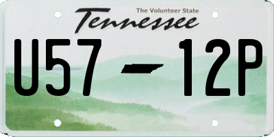 TN license plate U5712P