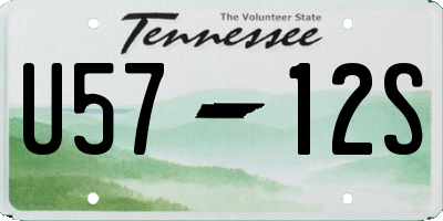 TN license plate U5712S