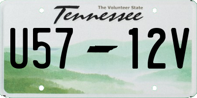 TN license plate U5712V