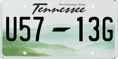 TN license plate U5713G