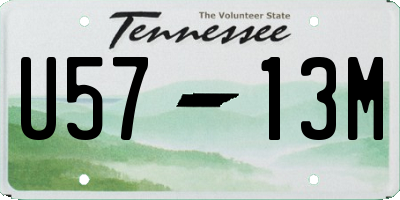 TN license plate U5713M