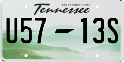 TN license plate U5713S