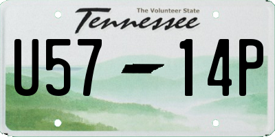 TN license plate U5714P