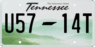 TN license plate U5714T