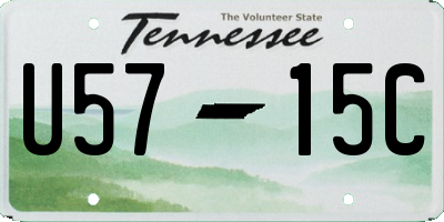 TN license plate U5715C