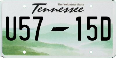 TN license plate U5715D