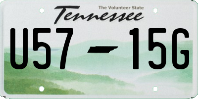 TN license plate U5715G