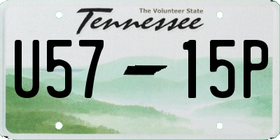 TN license plate U5715P