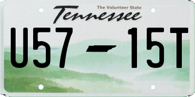 TN license plate U5715T