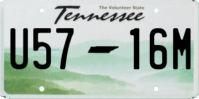 TN license plate U5716M