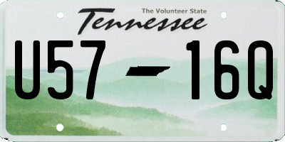 TN license plate U5716Q