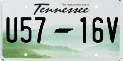 TN license plate U5716V