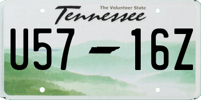 TN license plate U5716Z