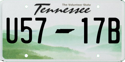 TN license plate U5717B