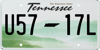 TN license plate U5717L