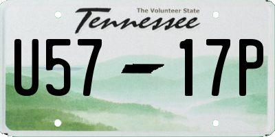 TN license plate U5717P