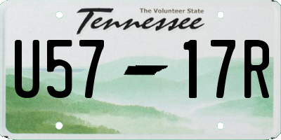 TN license plate U5717R