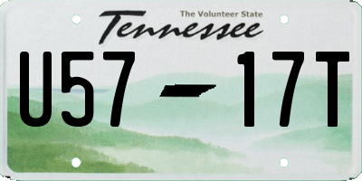 TN license plate U5717T