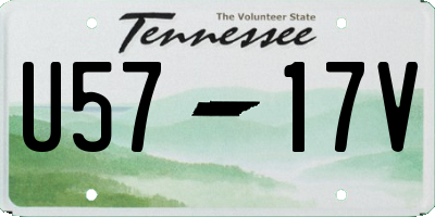 TN license plate U5717V