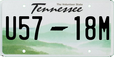 TN license plate U5718M