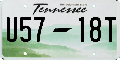 TN license plate U5718T