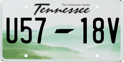TN license plate U5718V