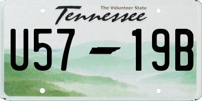 TN license plate U5719B