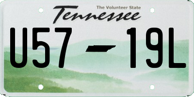 TN license plate U5719L