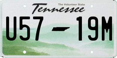TN license plate U5719M