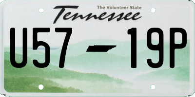 TN license plate U5719P