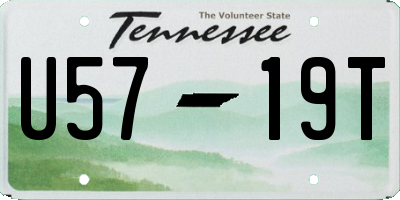 TN license plate U5719T