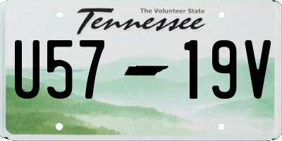 TN license plate U5719V