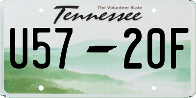TN license plate U5720F