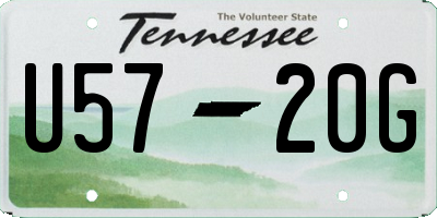 TN license plate U5720G