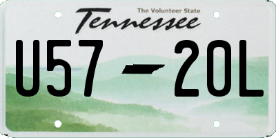 TN license plate U5720L