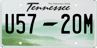 TN license plate U5720M