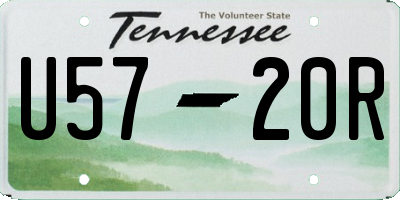 TN license plate U5720R