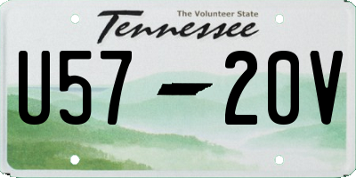 TN license plate U5720V