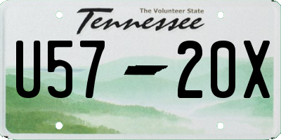 TN license plate U5720X