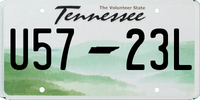 TN license plate U5723L