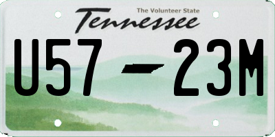 TN license plate U5723M