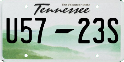 TN license plate U5723S