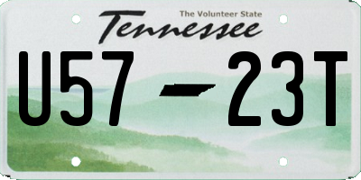 TN license plate U5723T