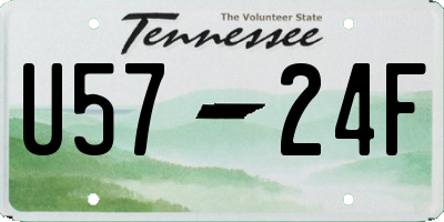 TN license plate U5724F