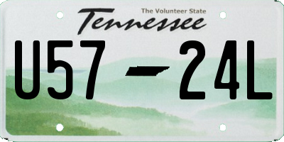 TN license plate U5724L